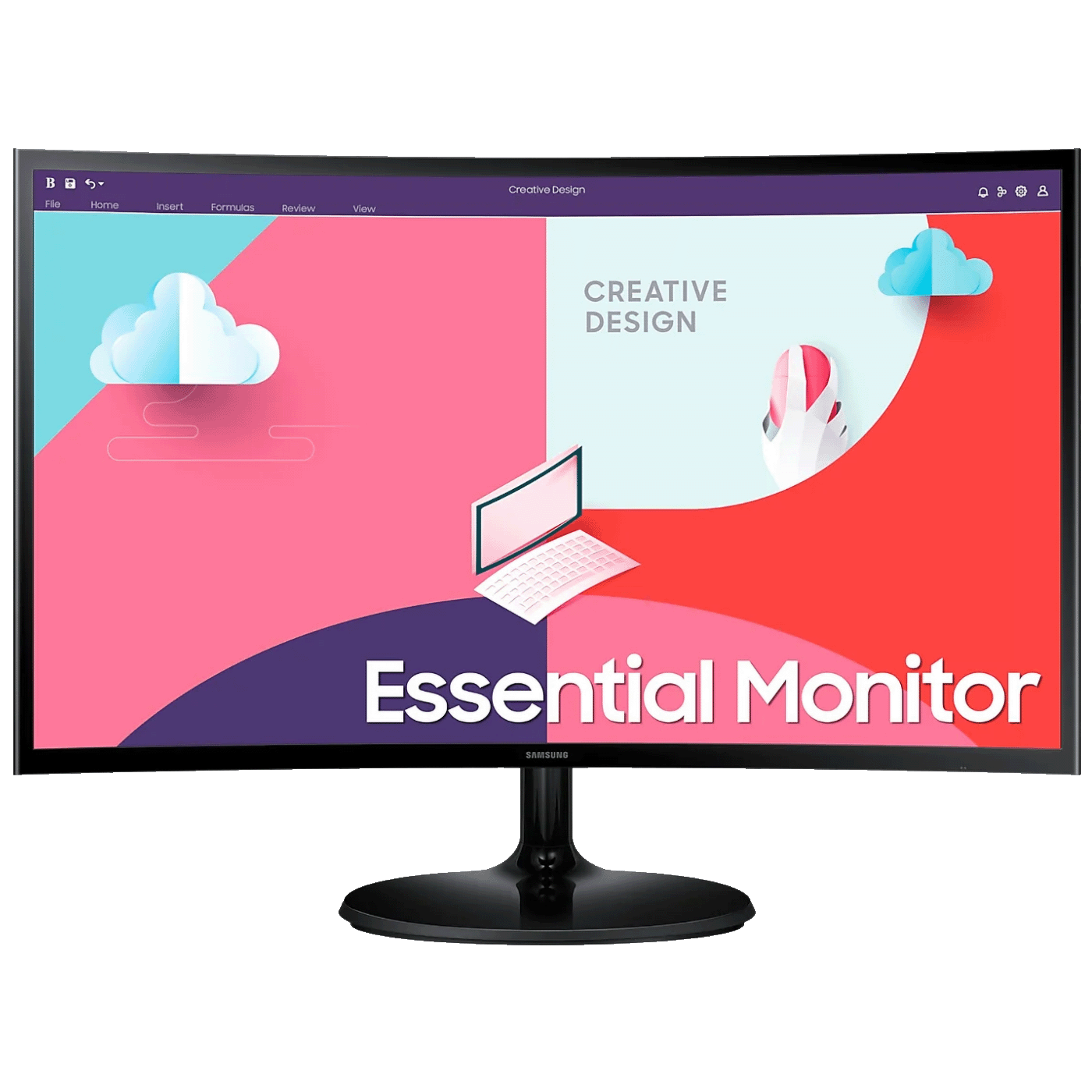 Samsung Monitor 27", Zakrivljeni, FullHD, HDMI, VGA - LS27C364EAUXEN Samsung Monitor 27", Zakrivljeni, FullHD, HDMI, VGA - LS27C364EAUXEN - Image 1