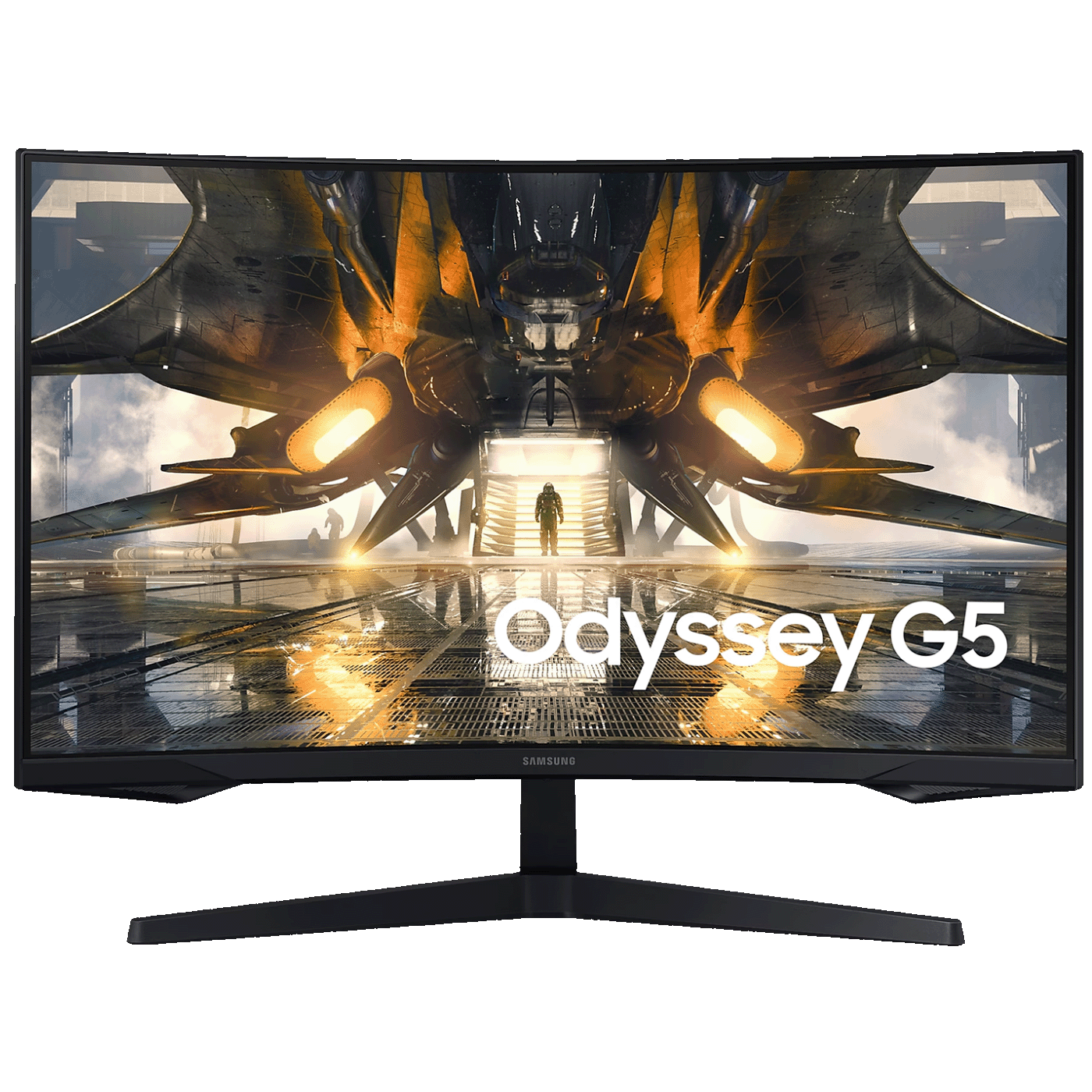 Samsung Monitor 32",Zakrivljeni,WQHD,G5 Odyssey, HDMI,Display Port - LS32AG550EPXEN Samsung Monitor 32",Zakrivljeni,WQHD,G5 Odyssey, HDMI,Display Port - LS32AG550EPXEN - Image 1