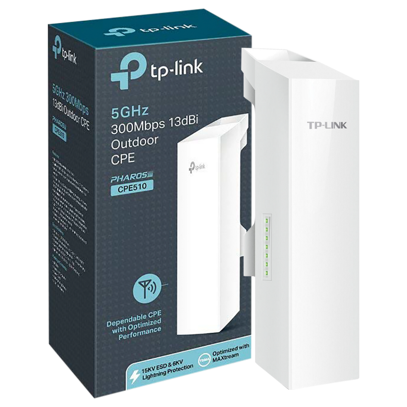 TP-LINK Wireless N Access Point, 300Mbps, 13dBi, 5GHz - CPE510 TP-LINK Wireless N Access Point, 300Mbps, 13dBi, 5GHz - CPE510 - Image 1