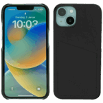 Wachikopa Maska za iPhone 14 Pro, držač za kartice, koža, crna - Full Leather Case iPhone 14 Pro BK