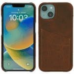 Wachikopa Maska za iPhone 14, držač za kartice, koža - Full Leather Case iPhone 14