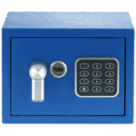 Yale Sef, mini, PIN code pristup, zaključavanje s ključem, plava - YSV/170/DB1/B