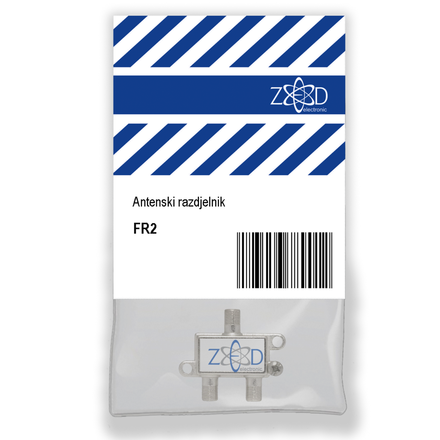 ZED electronic Antenski razdjelnik 1 ulaz - 2 izlaza, 5-2400MHz - FR2 ZED electronic Antenski razdjelnik 1 ulaz - 2 izlaza, 5-2400MHz - FR2 - Image 1