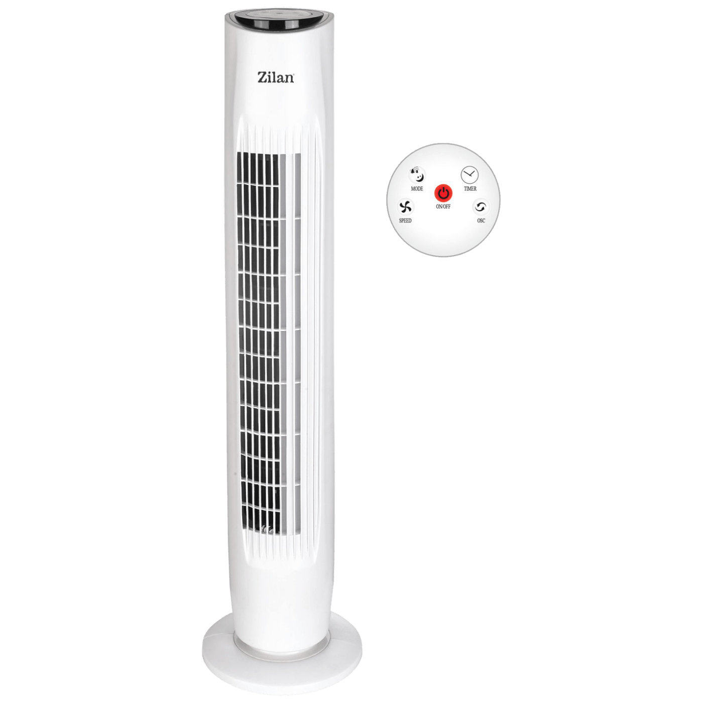Zilan Ventilator stupni, daljinski upravljač, 45W, 80 cm, ±80° - ZLN3437 Zilan Ventilator stupni, daljinski upravljač, 45W, 80 cm, ±80° - ZLN3437 - Image 1