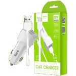 hoco. Auto punjač sa micro USB kabelom, 2 x USB, 5 V/2.4 A - Z23 Grand Style set, micro USB - Image 2