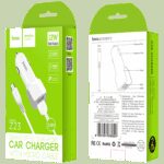 hoco. Auto punjač sa micro USB kabelom, 2 x USB, 5 V/2.4 A - Z23 Grand Style set, micro USB - Image 3