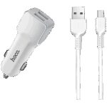 hoco. Auto punjač sa micro USB kabelom, 2 x USB, 5 V/2.4 A - Z23 Grand Style set, micro USB - Image 6