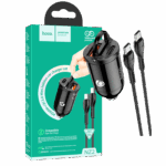 hoco. Auto punjač sa type C kabelom, PD + QC3.0, 2 x USB, 4.8 A - NZ2 Link, type C, Black