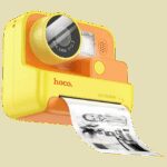 hoco. Dječija kamera sa printerom, 2" IPS LCD, 720p, microSD - DV200 Yellow - Image 2