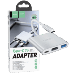 hoco. Konverter USB HUB type C to USB3.0/HDMI/PD - HB14 Easy use