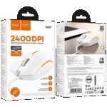 hoco. Miš optički, gaming, 2400 dpi, USB - GM37 Wonderful White - Image 4