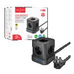 hoco. Produžni kabl, 5 utičnica, 3 x USB, 1 x USB C PD20W, 2 met. - NS8 Sharp - Image 2