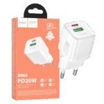 hoco. Punjač kućni, brzi, PD20W + QC3.0, GaN - N65 Ingenious