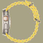 hoco. Silikonski remen za iWatch, 42/44/45/49mm, žuta - iWatch WA12 Yellow - Image 3