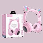 hoco. Slušalice bežične, Bluetooth - W27 Cat Ear Pink - Image 2