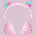 hoco. Slušalice bežične, Bluetooth - W27 Cat Ear Pink - Image 3