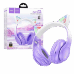 hoco. Slušalice bežične sa mikrofonom, Bluetooth - W42 Cat Ears, Purple Grape