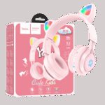 hoco. Slušalice bežične sa mikrofonom, Bluetooth, mačje uši, pink - W39 slušalice Mačje uši,Pink - Image 2