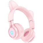 hoco. Slušalice bežične sa mikrofonom, Bluetooth, mačje uši, pink - W39 slušalice Mačje uši,Pink - Image 4