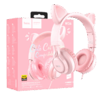 hoco. Slušalice sa mikrofonom, mačje uši, pink - W36 slušalice Mačje uši,Pink