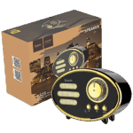 hoco. Zvučnik bežični, Bluetooth,retro, 1200 mAh, 5 h, 5 W, crna - BS25 Time, Bluetooth, retro, black