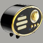 hoco. Zvučnik bežični, Bluetooth,retro, 1200 mAh, 5 h, 5 W, crna - BS25 Time, Bluetooth, retro, black - Image 5