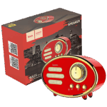 hoco. Zvučnik bežični, Bluetooth,retro, 1200 mAh, 5 h, 5 W, crvena - BS25 Time, Bluetooth, retro, red