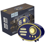 hoco. Zvučnik bežični, Bluetooth,retro, 1200 mAh, 5 h, 5 W, plava - BS25 Time, Bluetooth, retro, blue