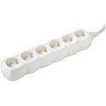 home Produžni kabl, 6 utičnice, 1.5mm², 5 met, bijeli - NV 6-5/WH/1,5 - Image 2