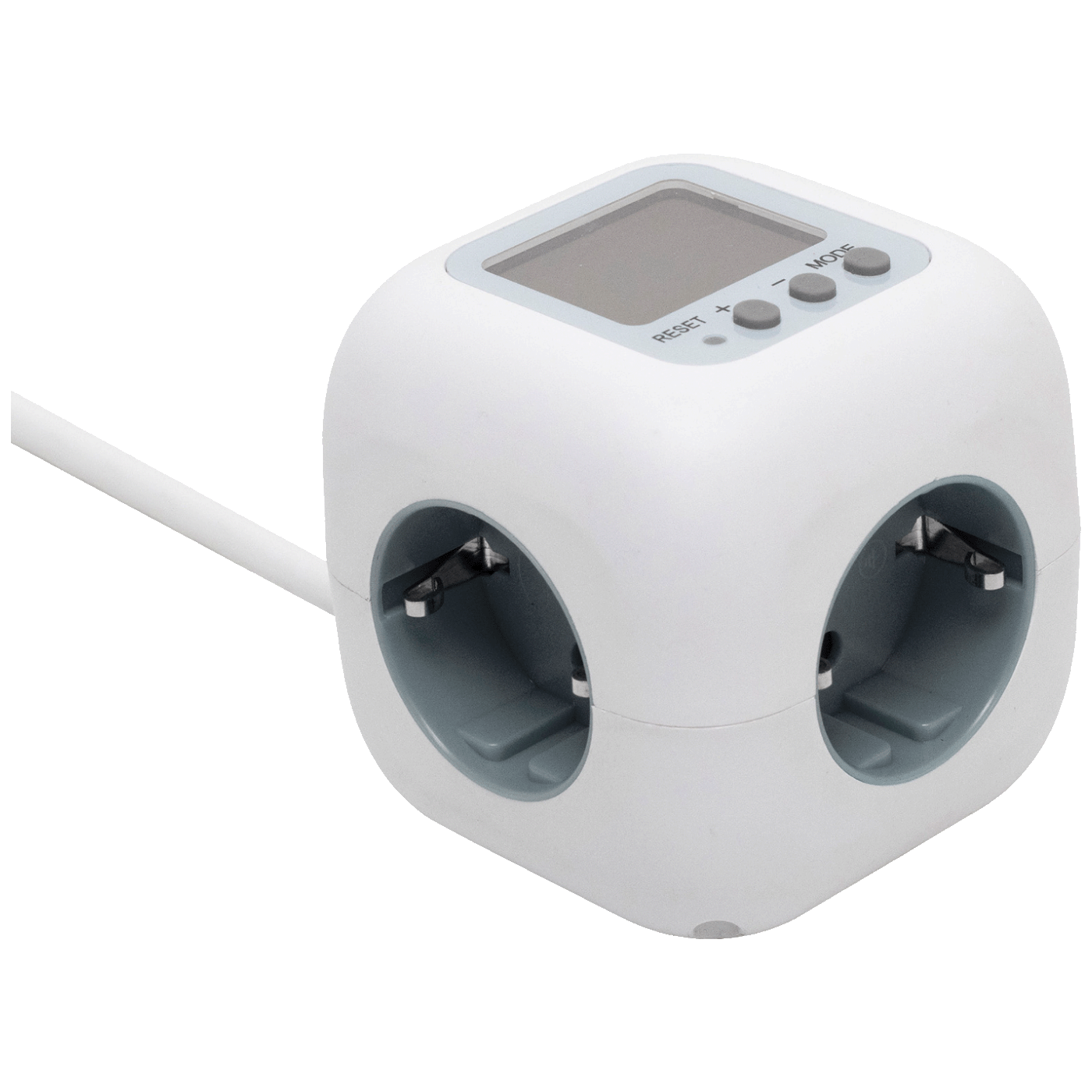 home Produžni kabl sa mjeračem potrošnje, 3 utičnice, 1.5 met. - CUBE2P home Produžni kabl sa mjeračem potrošnje, 3 utičnice, 1.5 met. - CUBE2P - Image 1