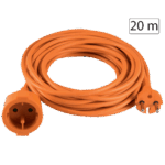 home Produžni strujni kabl 1 utičnica, 20m, H05VV-F, orange - NV 4-20/OR/1,5