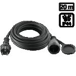 home Produžni strujni kabl, gumirani, 1 utičnica, 20 m, H05RR-F - NV 5-20/G - Image 2