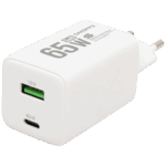 home Punjač kučni, brzi, 1 x USB-A, 1 x UCB-C, 65W, GaN - SA65PPS