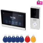 home Žični video interfon, 7" zaslon, AHD kamera, RFID, IP65 - DPV SMART