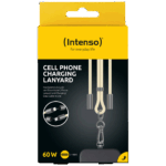 (Intenso) Vezica za mobitel i kabel za punjenje/podatkovni kabel - Cell Phone Charging Lanyard Beige - Image 5