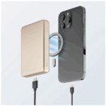 (Intenso) Prijenosni punjač, MagSafe, 10000mAh, bežični - POWERBANK MW10000 Champagne - Image 3