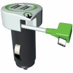 q2power Auto punjač, Dual USB, 3.1A, type C konektor - TRIPLE USB CAR CHARGER C