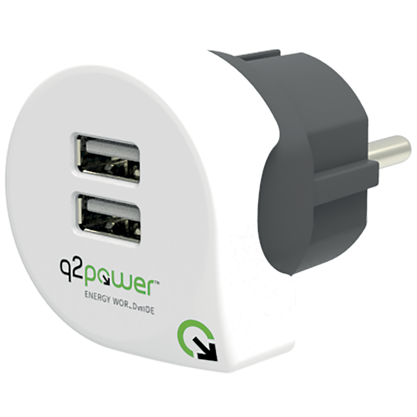 q2power Punjač kućni za smartphone, tablete, 2 x USB, 2.4A - DUAL USB CHARGER EUROPE-0 q2power Punjač kućni za smartphone, tablete, 2 x USB, 2.4A - DUAL USB CHARGER EUROPE - Image 1