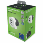 q2power Punjač kućni za smartphone, tablete, 2 x USB, 2.4A - DUAL USB CHARGER EUROPE - Image 2