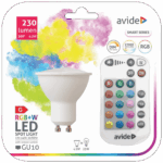 Avide Pametna sijalica, LED 4.2W, GU10, RGB+W, daljinski - Smart LED GU10 4.9W