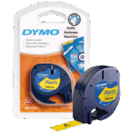 Dymo Kaseta s trakom za LetraTag,  4 met.,  12 mm, plastic žuta - S0721620