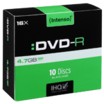 (Intenso) DVD-R 4,7GB pak. 10 komada Slim Case - DVD-R4,7GB/10Slim