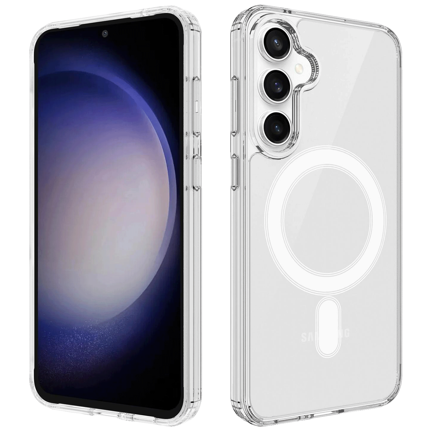 NN-Su Maska za Samsung S25 FE, MagSafe, Transparent - Galaxy S25 FE MagSafe Phone Case-0 NN-Su Maska za Samsung S25 FE, MagSafe, Transparent - Galaxy S25 FE MagSafe Phone Case - Image 1